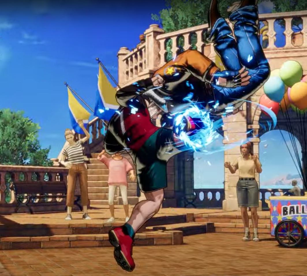 《餓狼傳說》的C朗戰鬥技。(影片截圖)