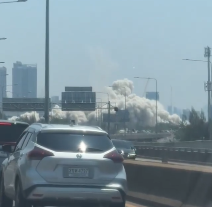 緬甸發生強烈地震,網傳鄰國泰國首都曼谷都感受到震動,有建築倒塌。(x)