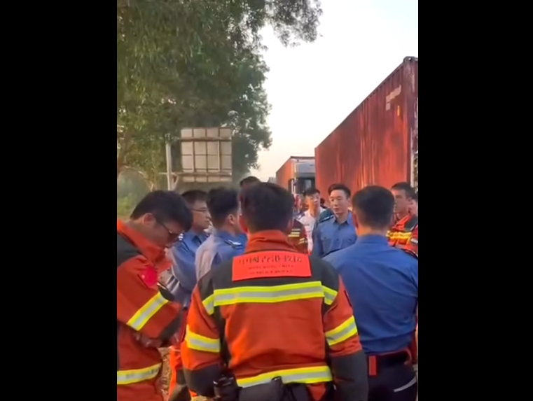 香港救援隊前往內比都。(保安局FB)