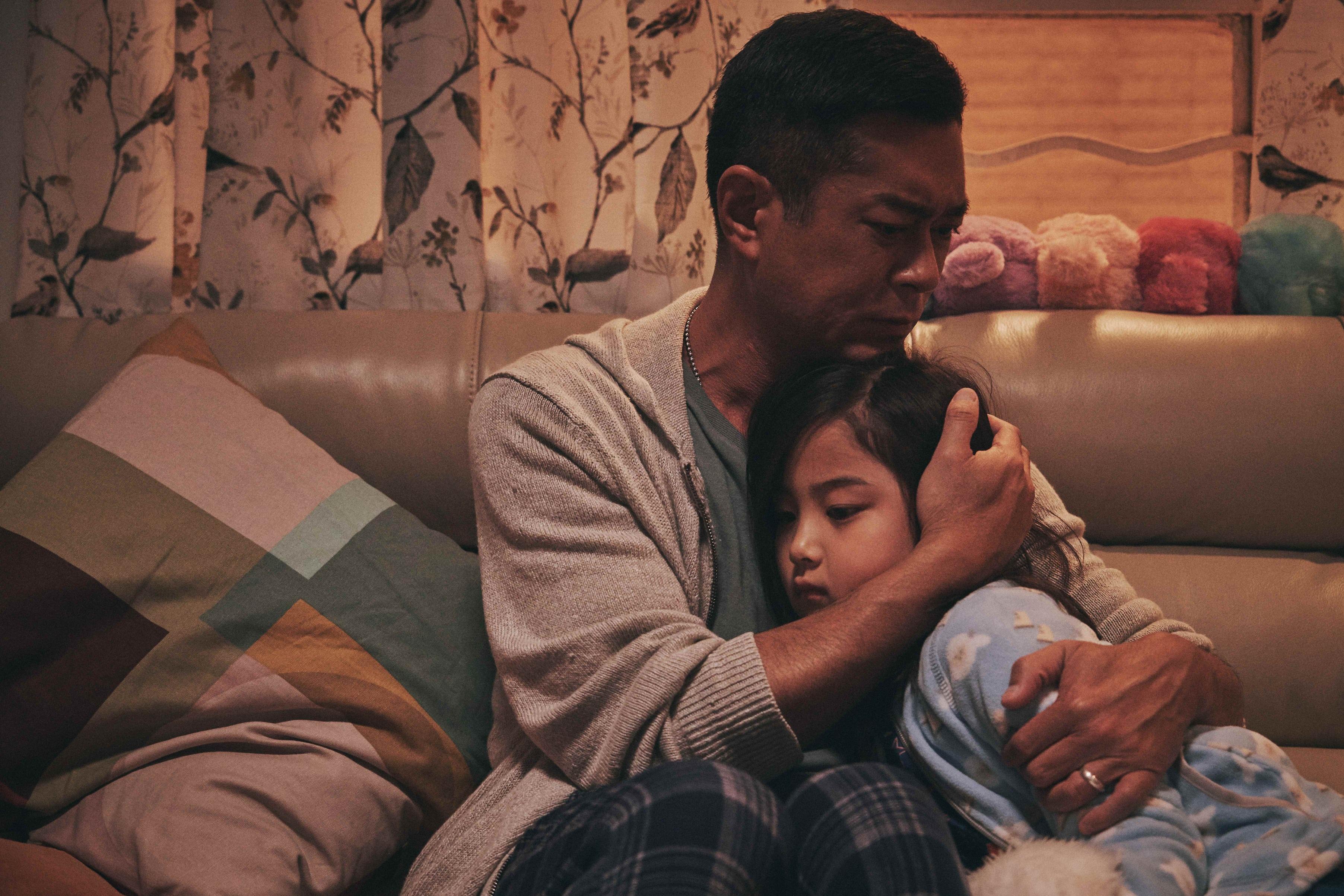 馬志業與女兒Bonnie。(《送院途中》劇照)