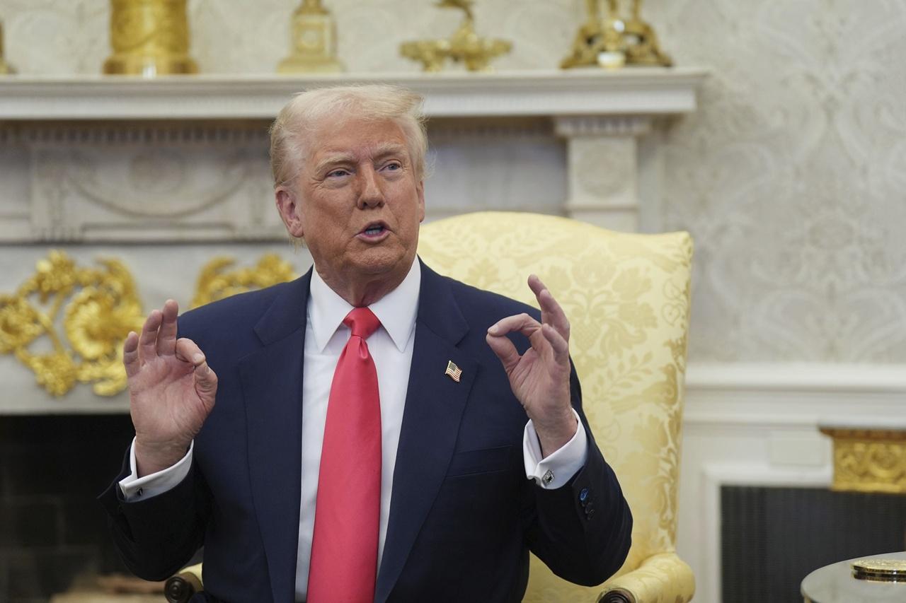 特朗普:普京聲明有希望但不完整。(AP)