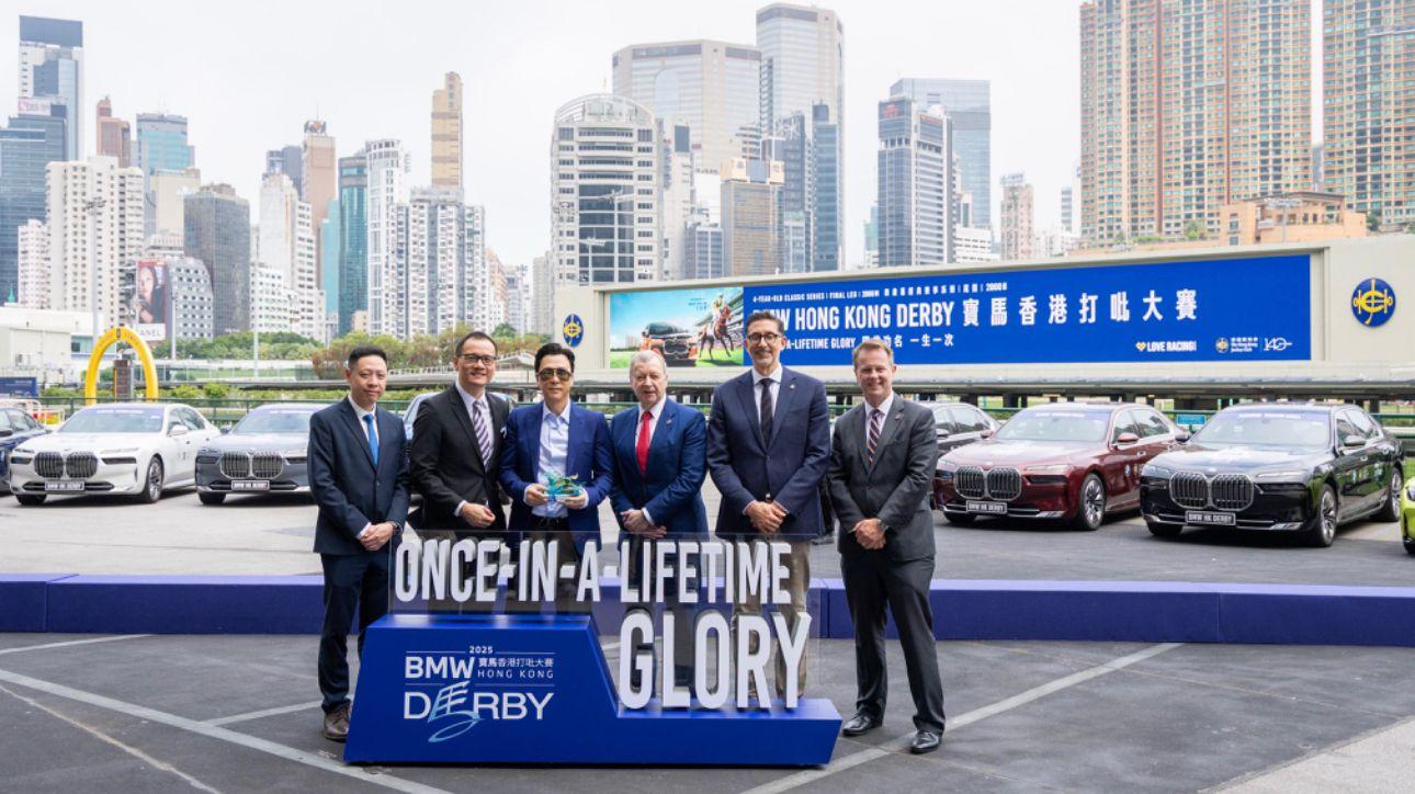 甄子丹連任「打吡大使」,昨日再度現身馬場。