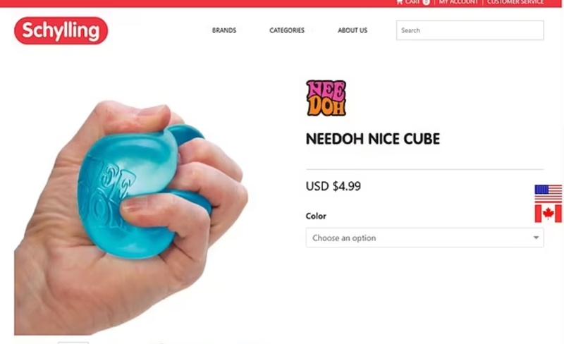 矽膠解壓方塊玩具NeeDoh。(網上圖片)