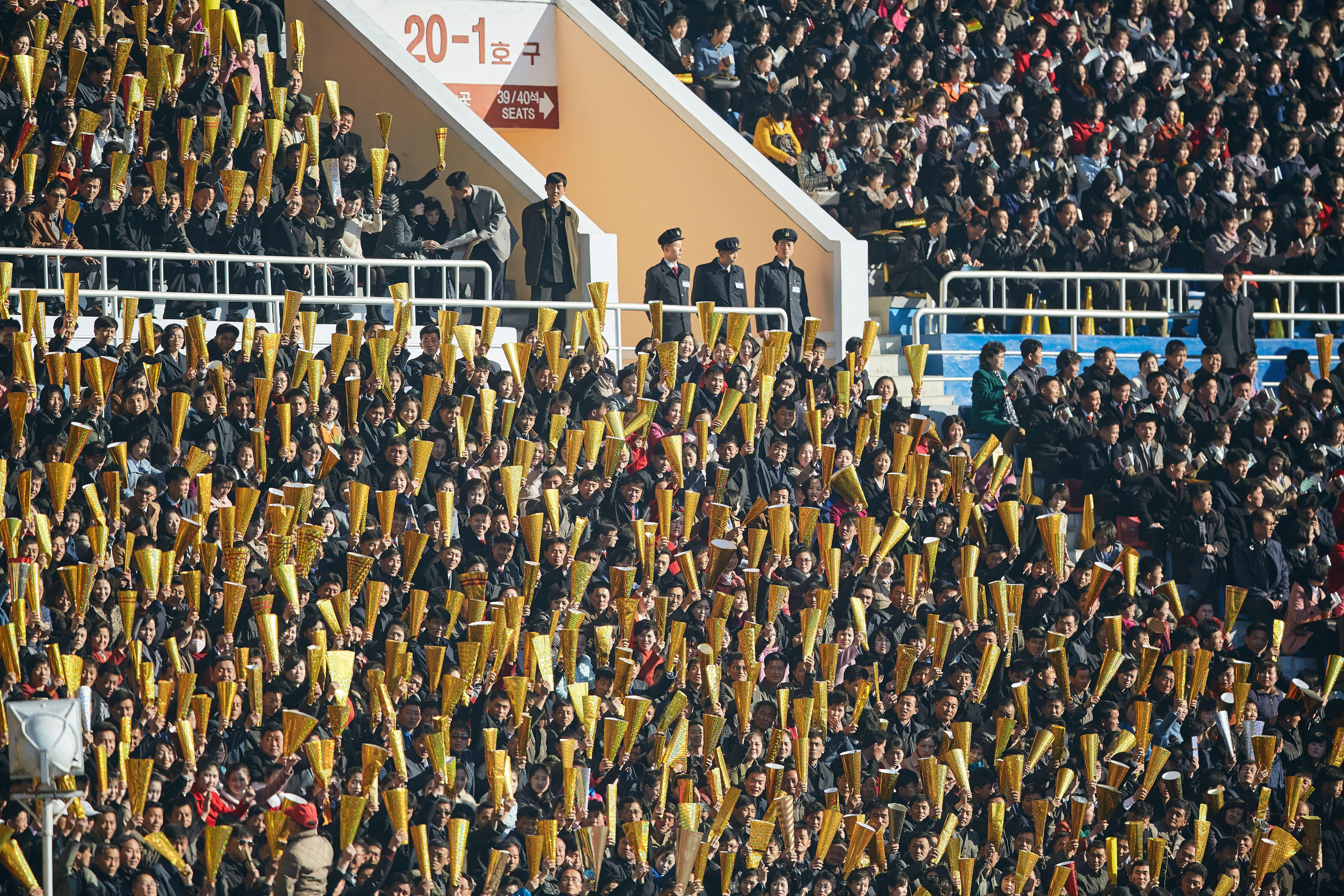 所有參賽者都有機會在金日成體育場內,於可容納 5 萬名觀眾的見證下完成比賽。(網上圖片)