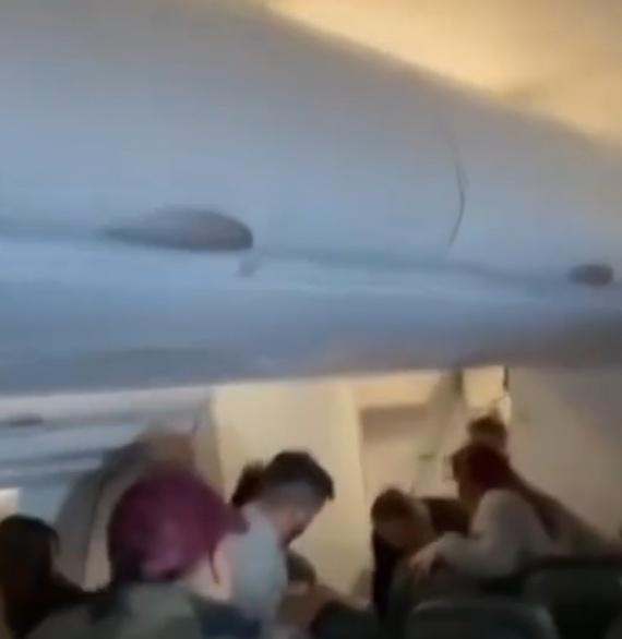 機組人員事後將男子雙手反綁、安置在機艙後側。(X)