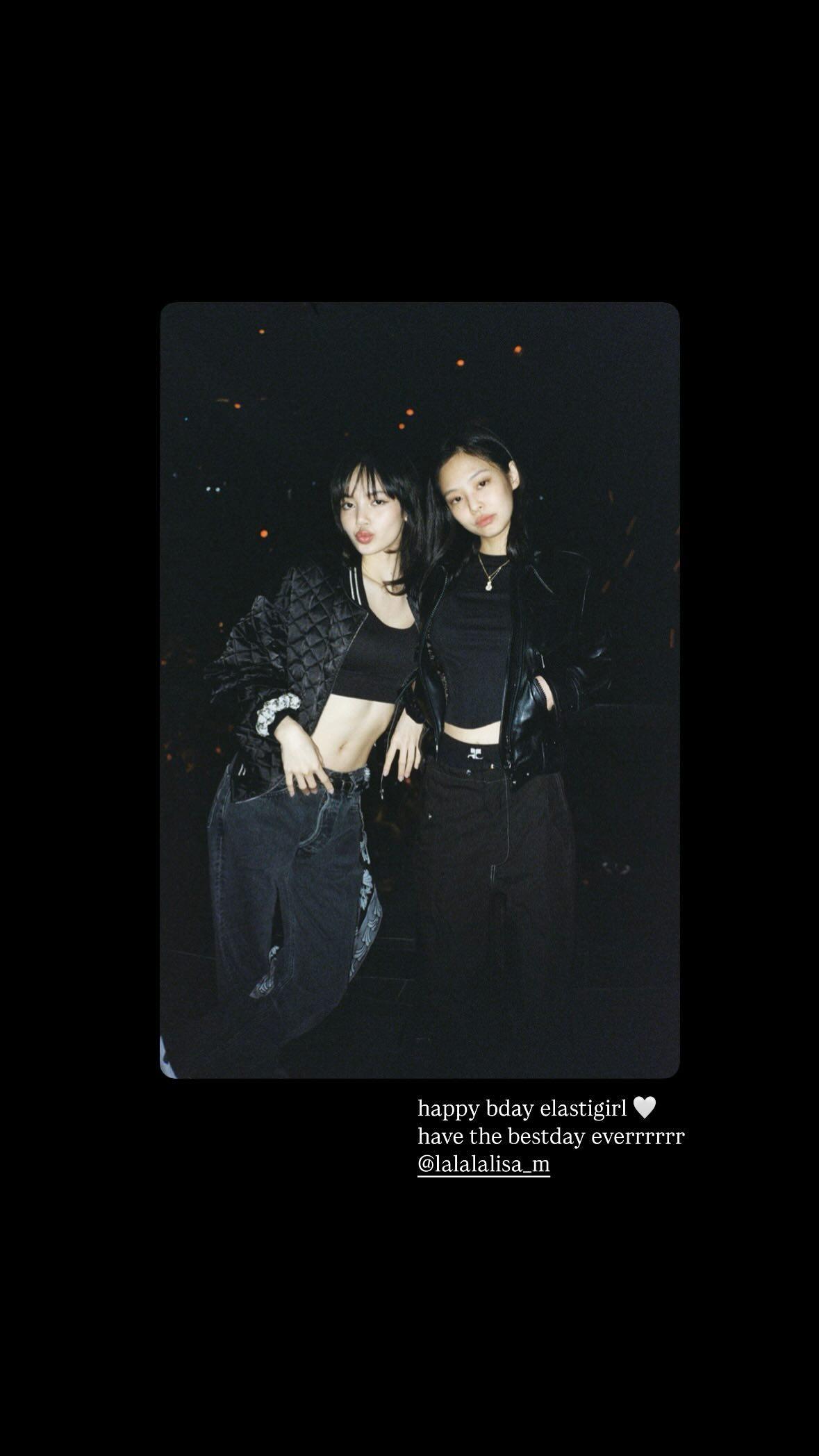 Jennie亦有向Lisa送上祝福。