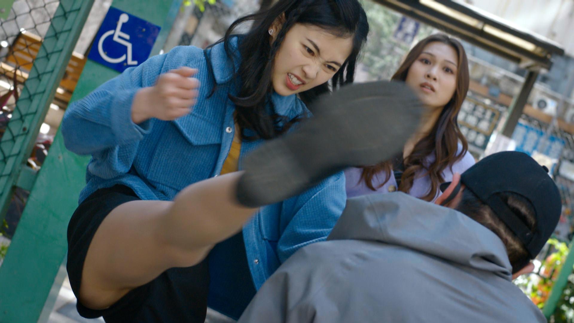 郭柏妍動作戲鏡頭背後喪食NG。