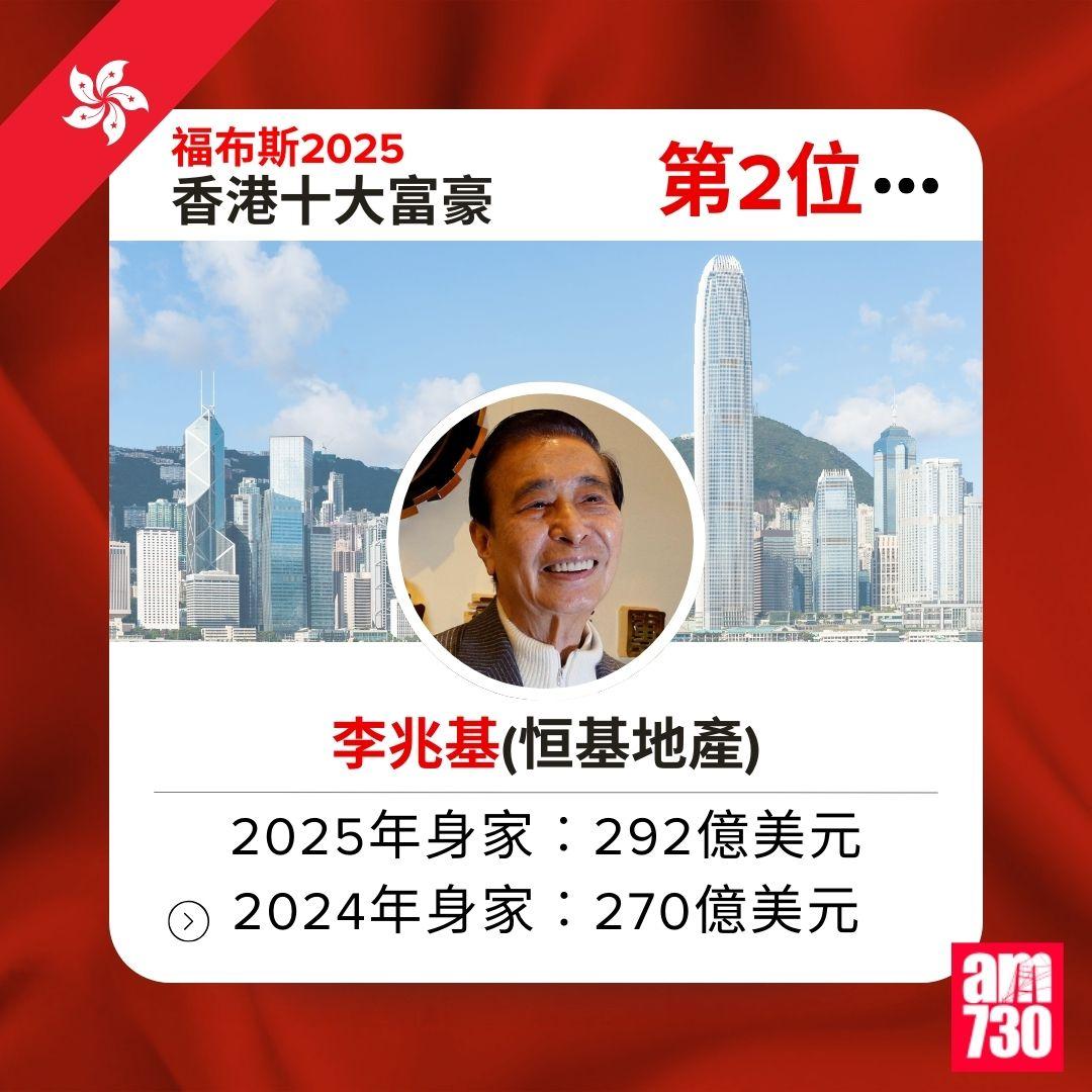 福布斯2025|香港十大富豪
