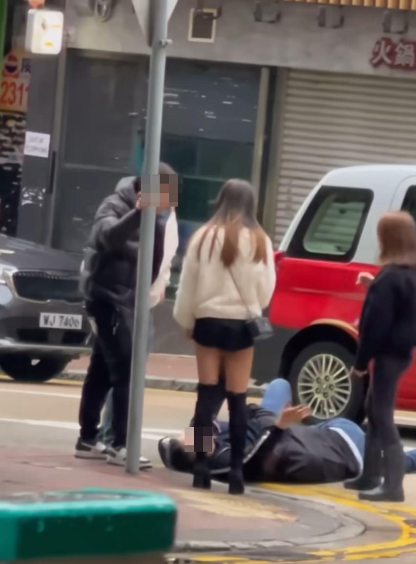 尖沙咀發生爭執事件。(fb「車cam L(香港群組)」截圖)