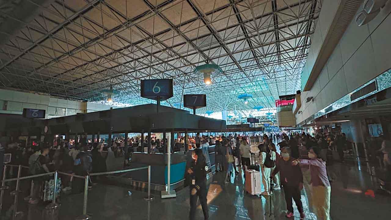 台灣桃園機場停電