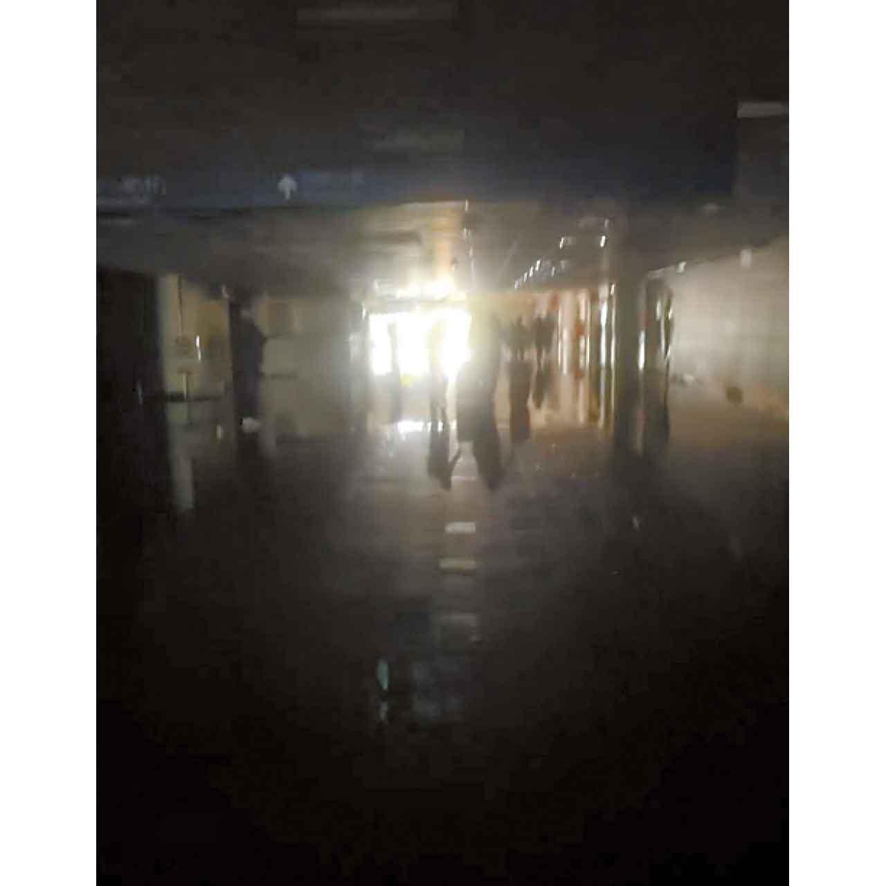 台灣桃園機場停電