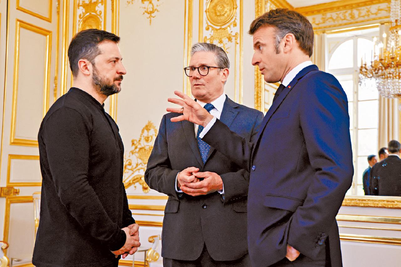 烏克蘭總統澤連斯基 施紀賢 法國總統馬克龍