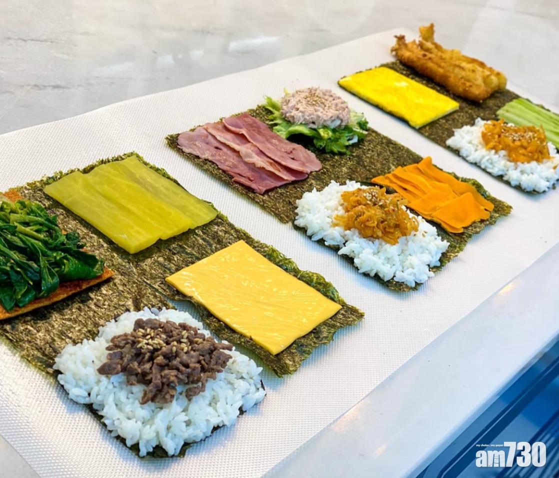 紫菜包飯三文治食材不用像傳統紫菜包飯般切成細絲,因此在韓國成為媽媽們的新熱潮。