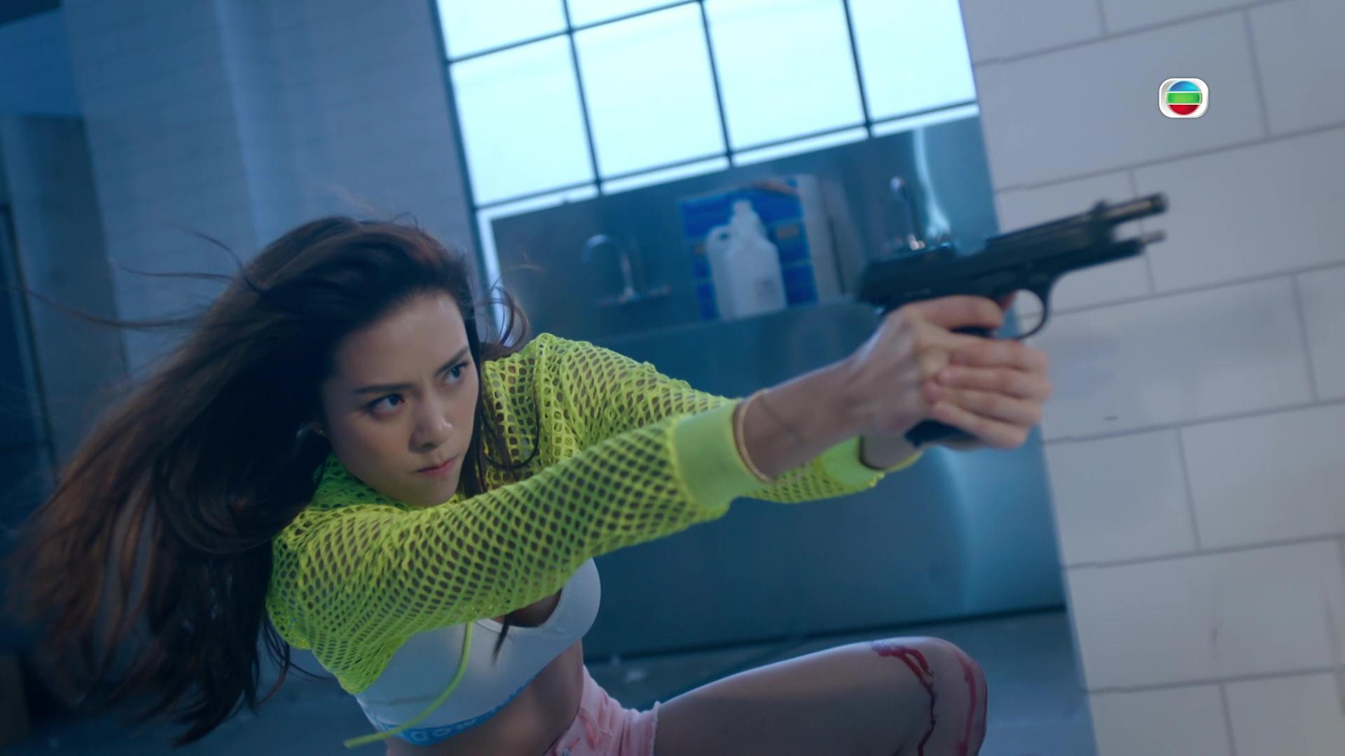 劉穎鏇上演動作戲有姿勢亦有氣勢。