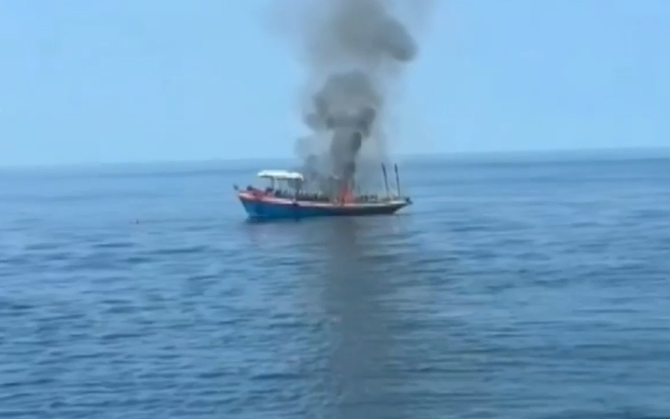 泰國潛水船起火英國遊客燒死。(互聯網)