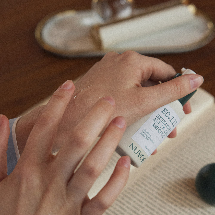 NUVOE-PDRN胜肽穀胱甘肽安瓶可改善皮膚彈性及毛孔下垂問題。