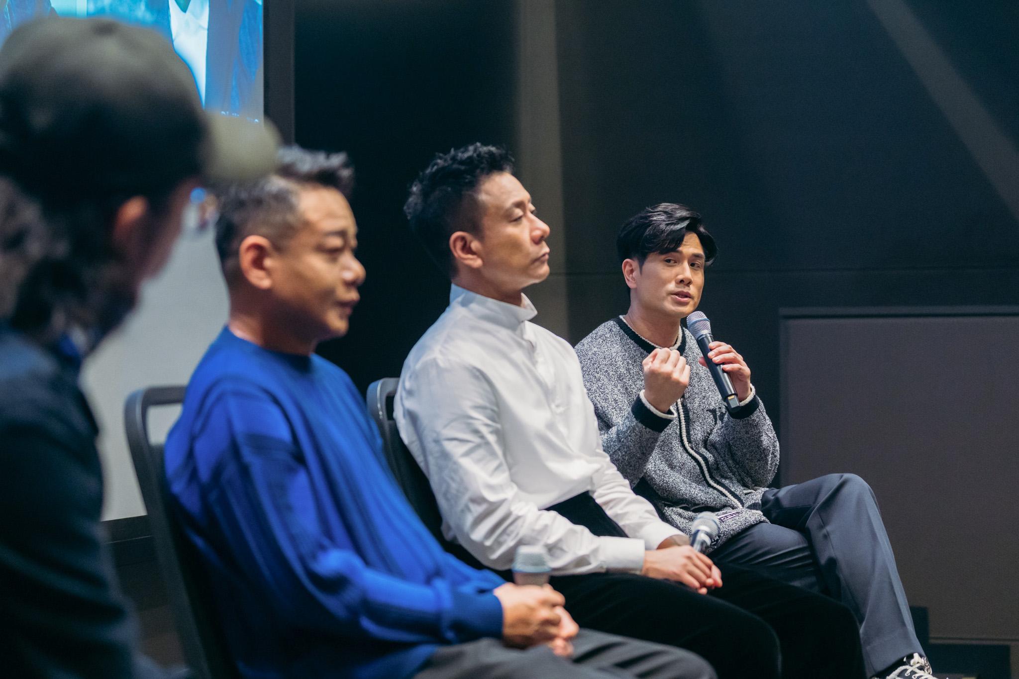 李康生、 伍允龍和朱栢康出席亞洲電影大獎影人對談《配角的主場》活動。