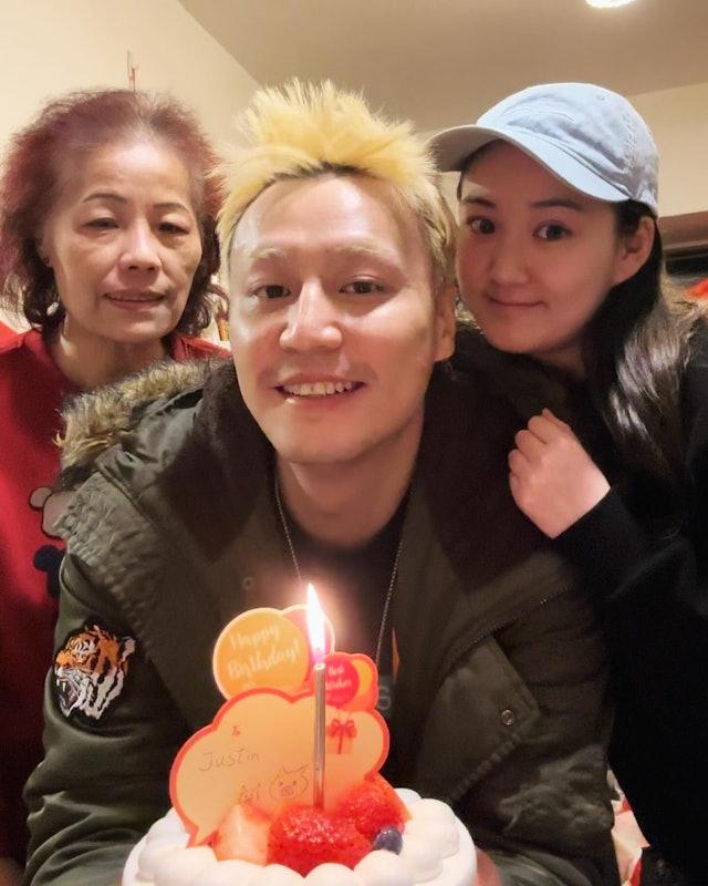 張建聲與前女友曾嘉晴合照