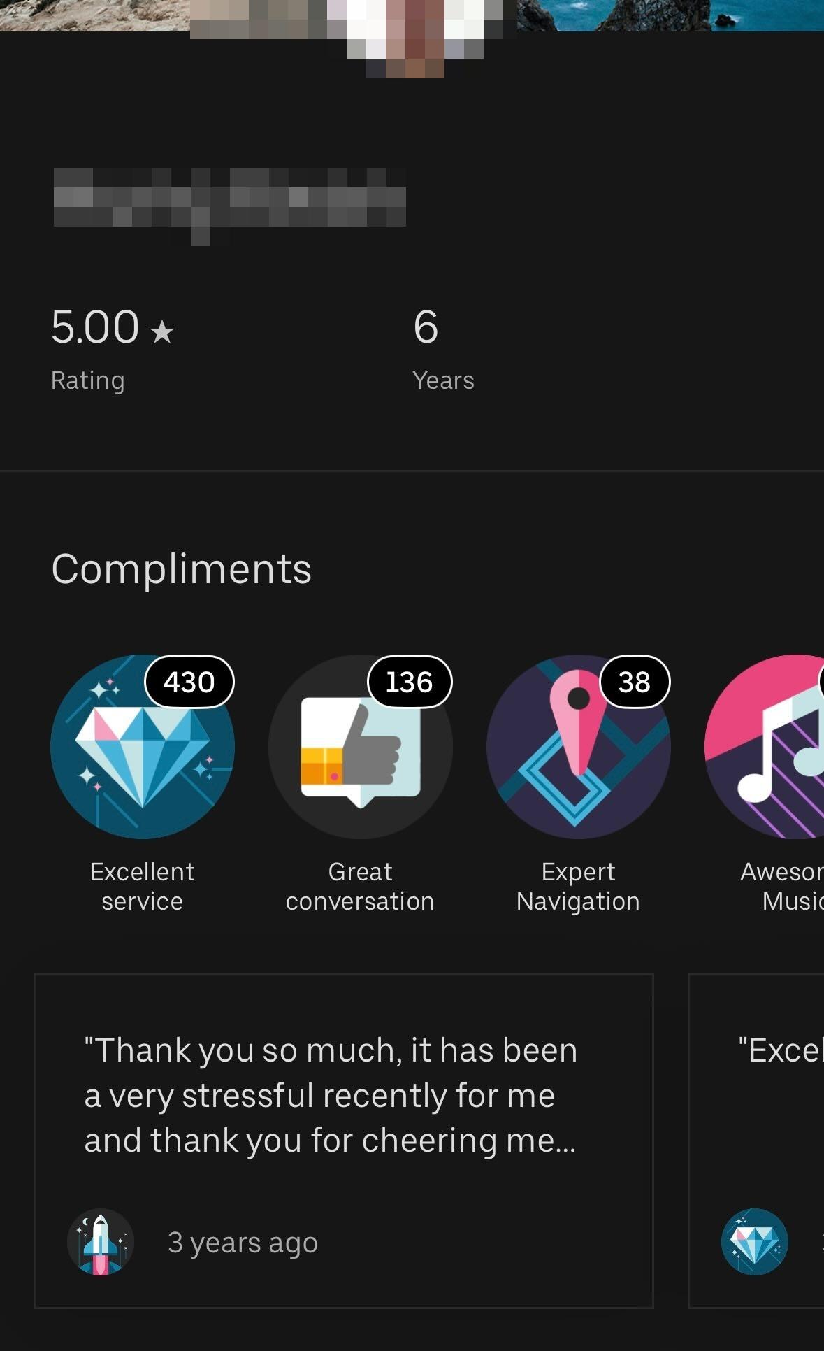 她事後翻查該名司機過往工作表現紀錄,驚見「攞過1萬次5星,搭咗咁多次,真係從來未見過嘅記錄,大癲!」,同時上載對方駕駛6年的5分紀錄和其他乘客大讚他的意見截圖(Threads)