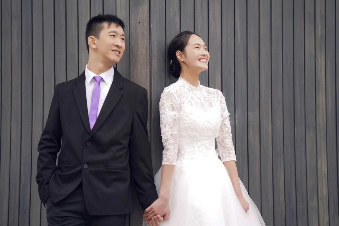 本地殘疾田徑名將、「神奇小子」蘇樺偉成婚,迎娶同樣是本地殘疾田徑港隊代表的任國芬。(蘇樺偉FB)