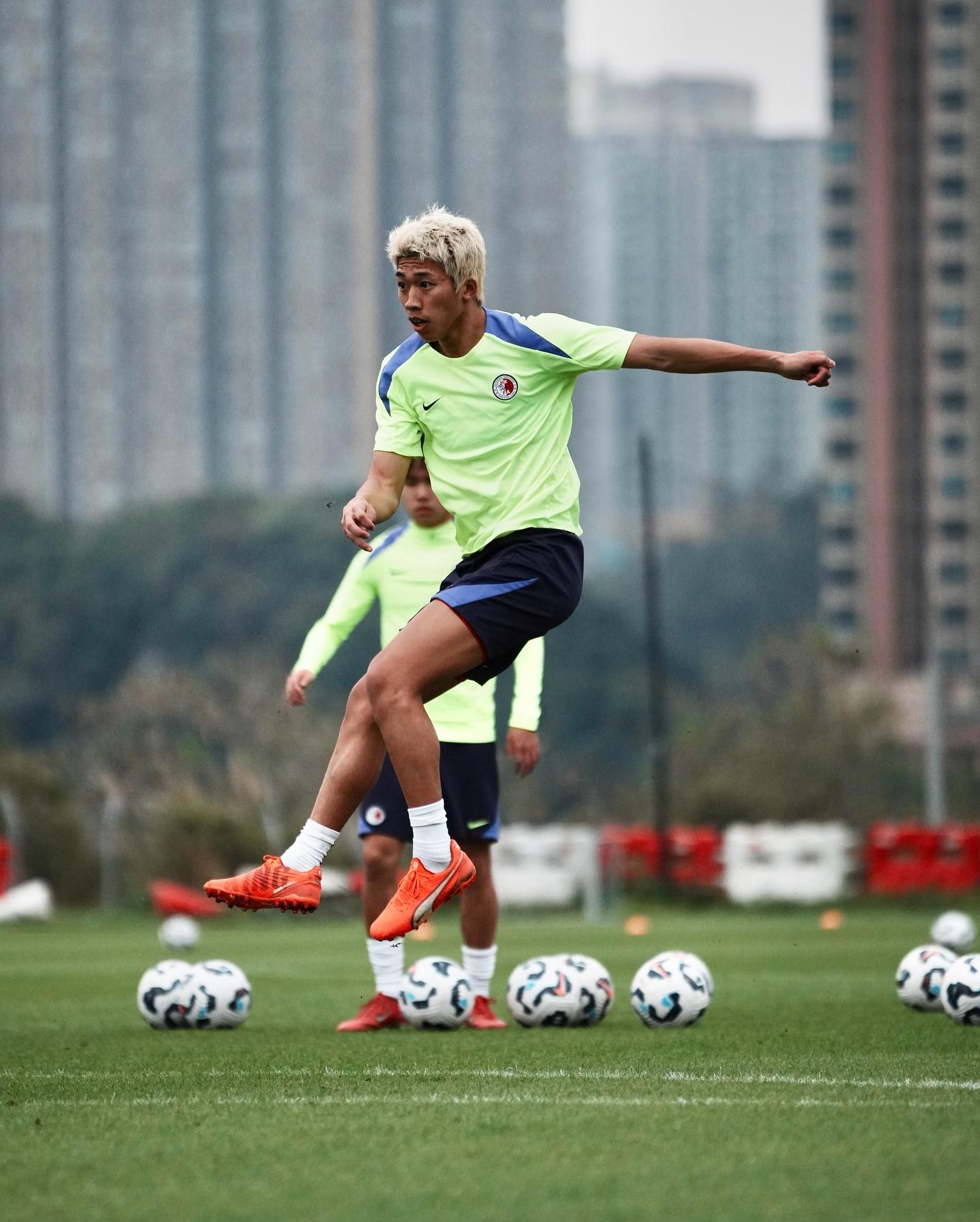 港隊前鋒黃皓雋。(香港足總圖片)