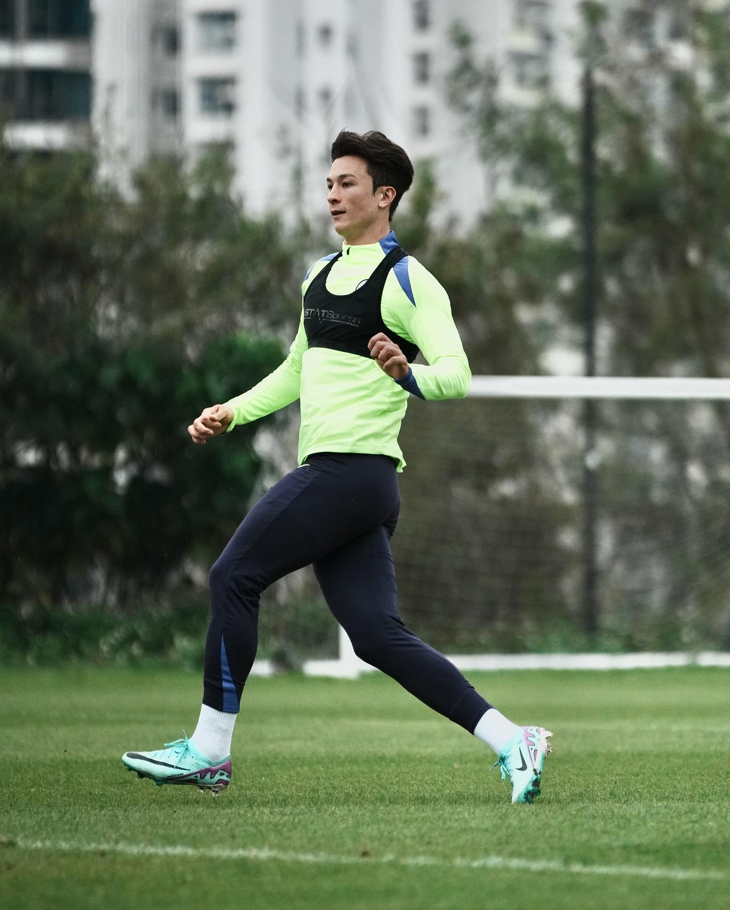 港隊前鋒安永佳。(香港足總圖片)