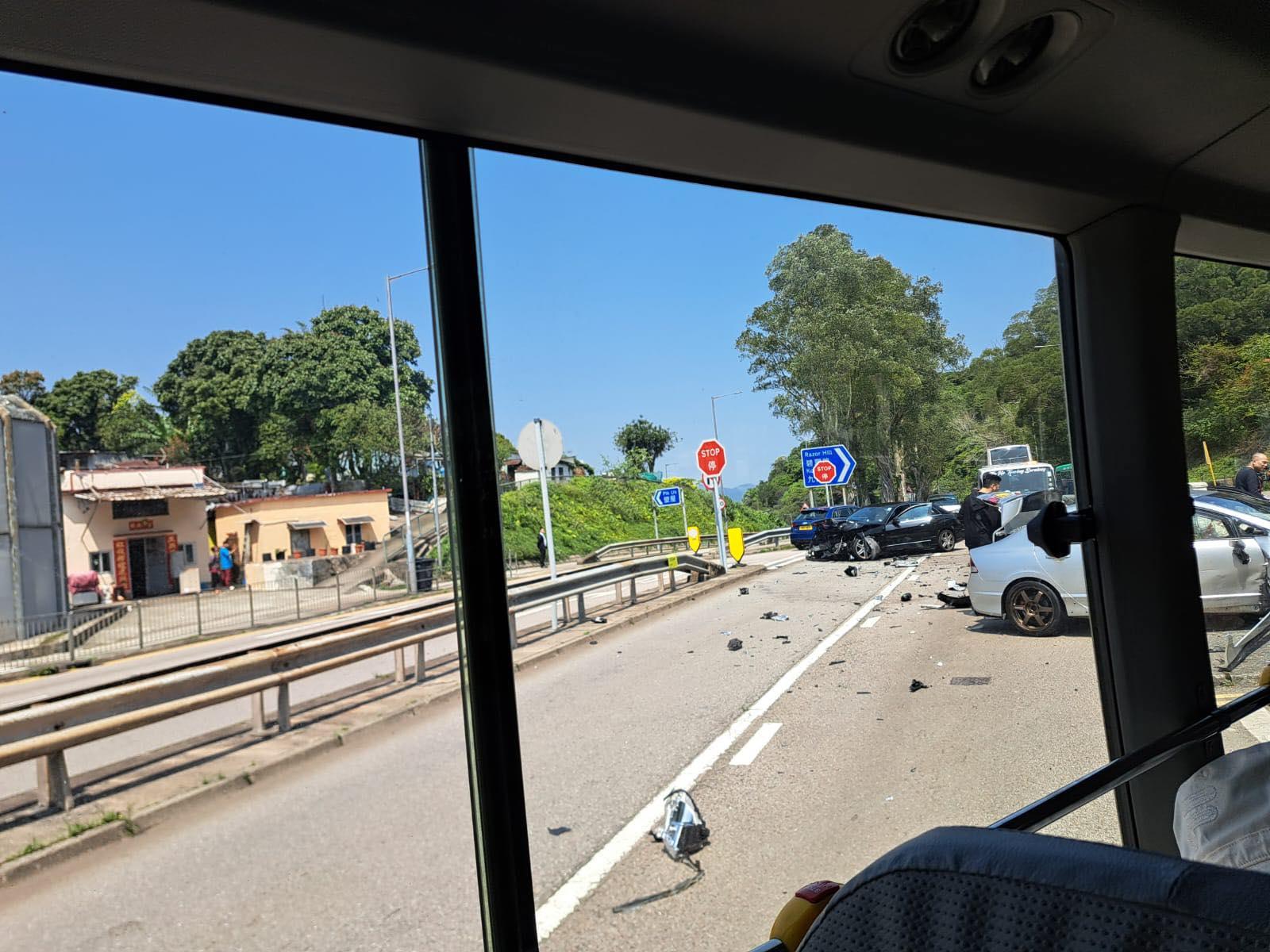 西貢發生車禍。(fb「馬路的事討論區」圖片)