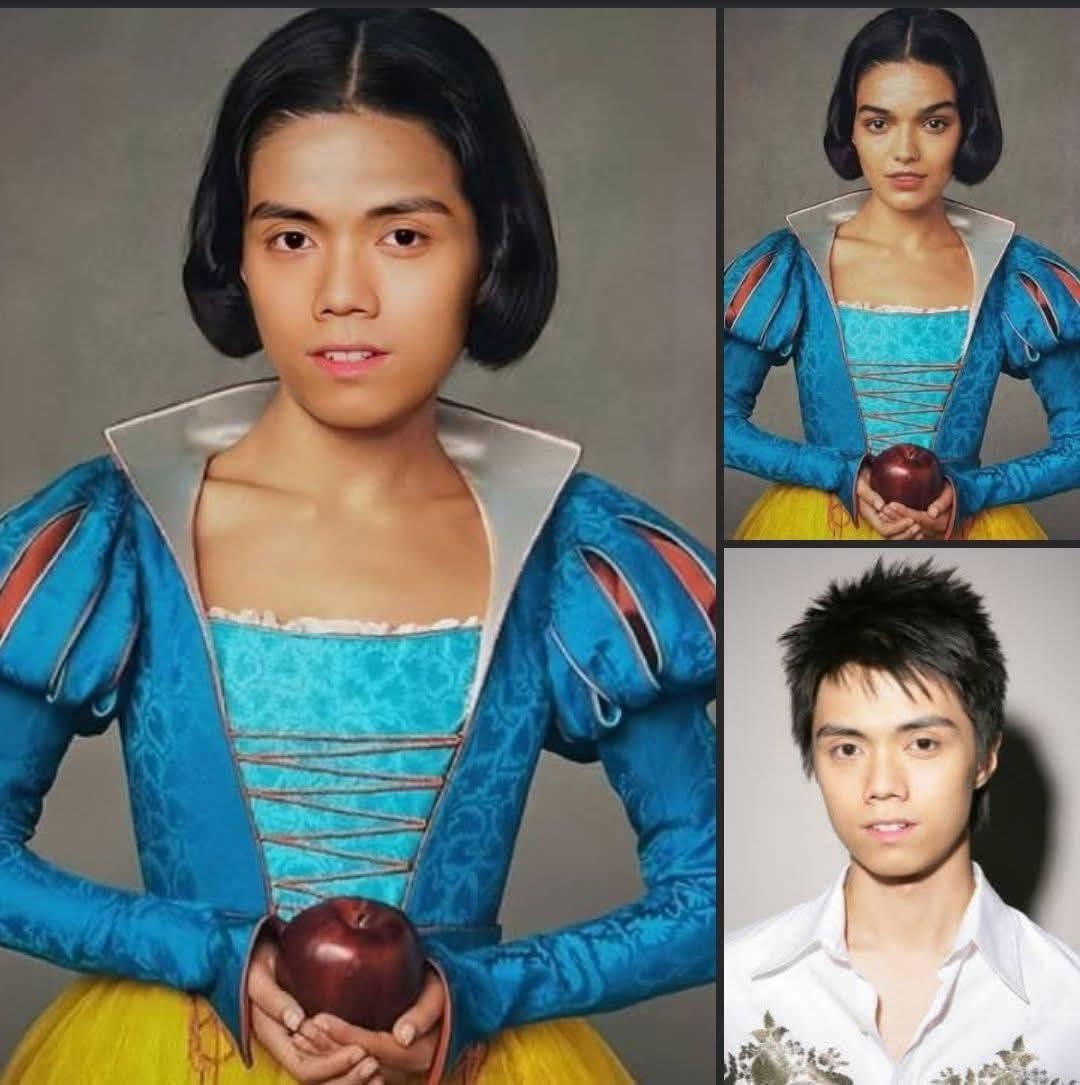 張敬軒與《白雪公主》的劇照被網民惡搞。