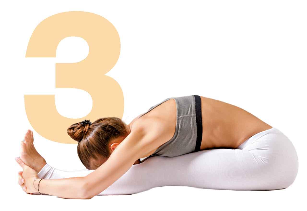 坐姿前彎Paschimottanasana