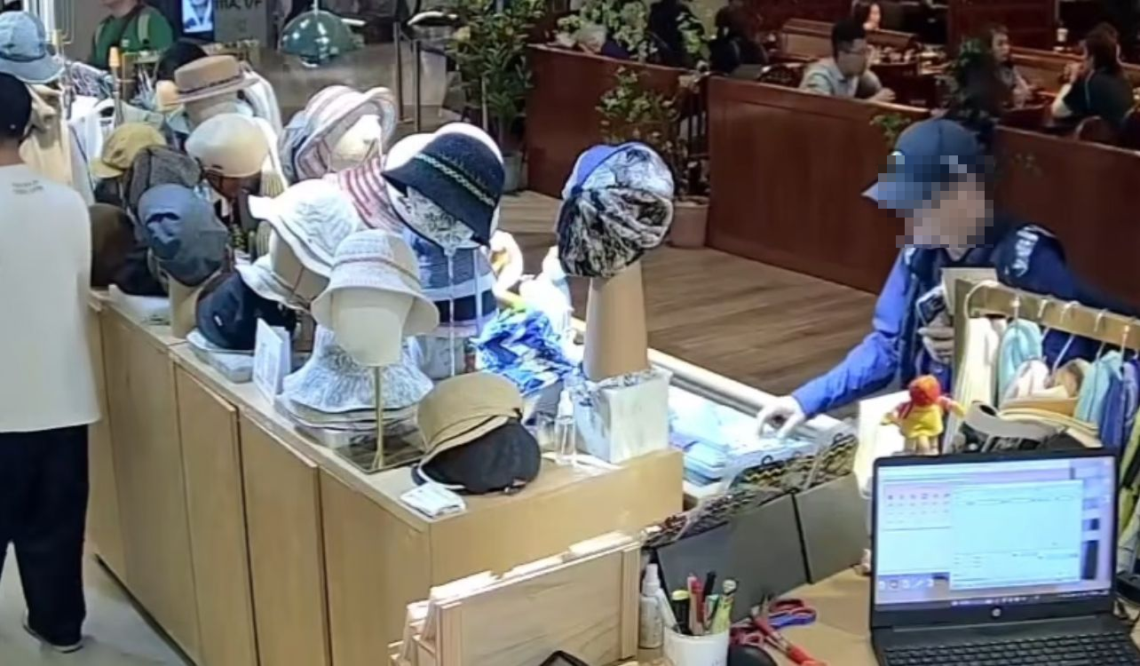 講普通話「雌雄大盜」K11商場扮問路偷耳環,損失560元(Threads影片截圖)