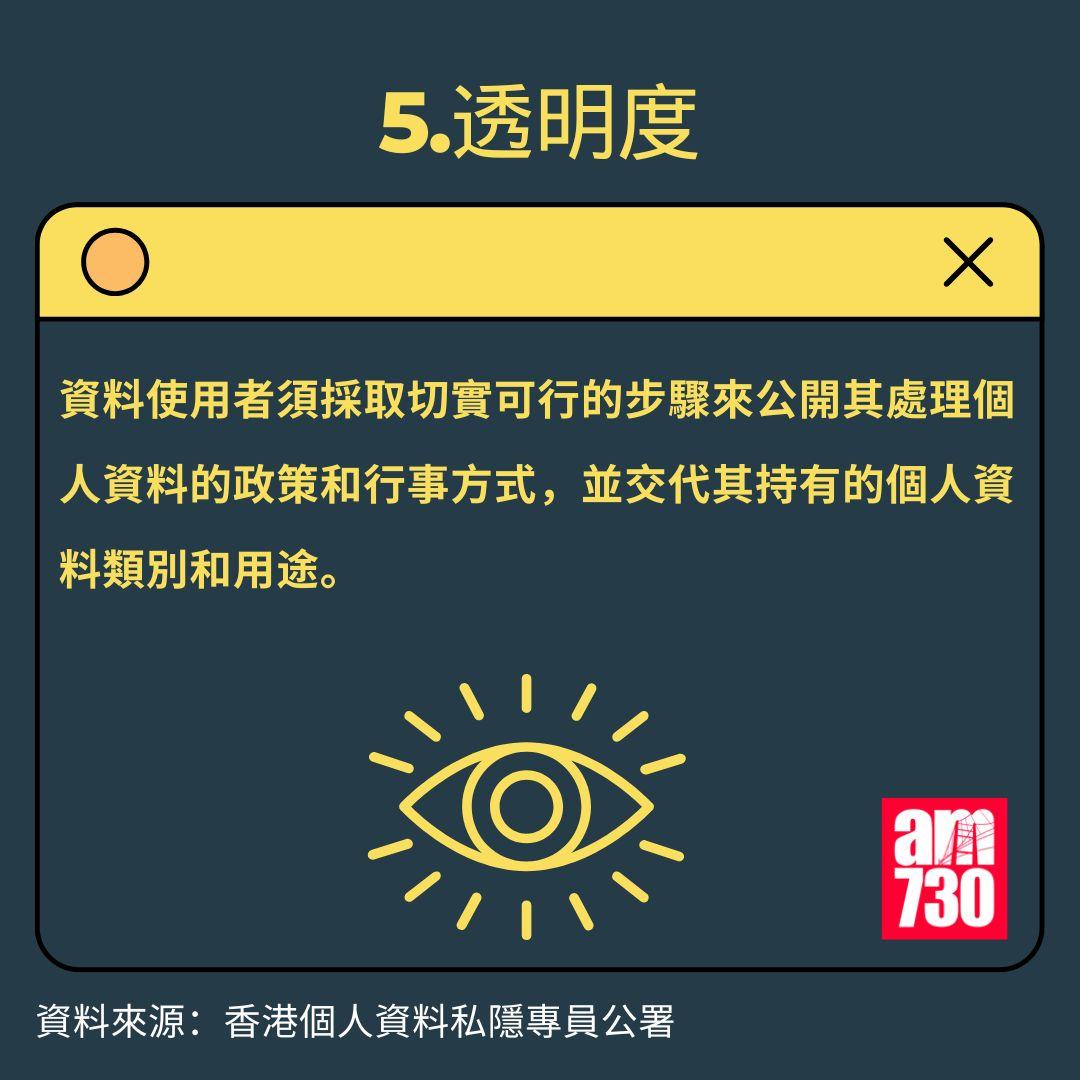 香港個人資料私隱專員公署|六項保障資料原則