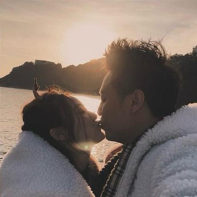 張建聲與前女友曾嘉晴合照