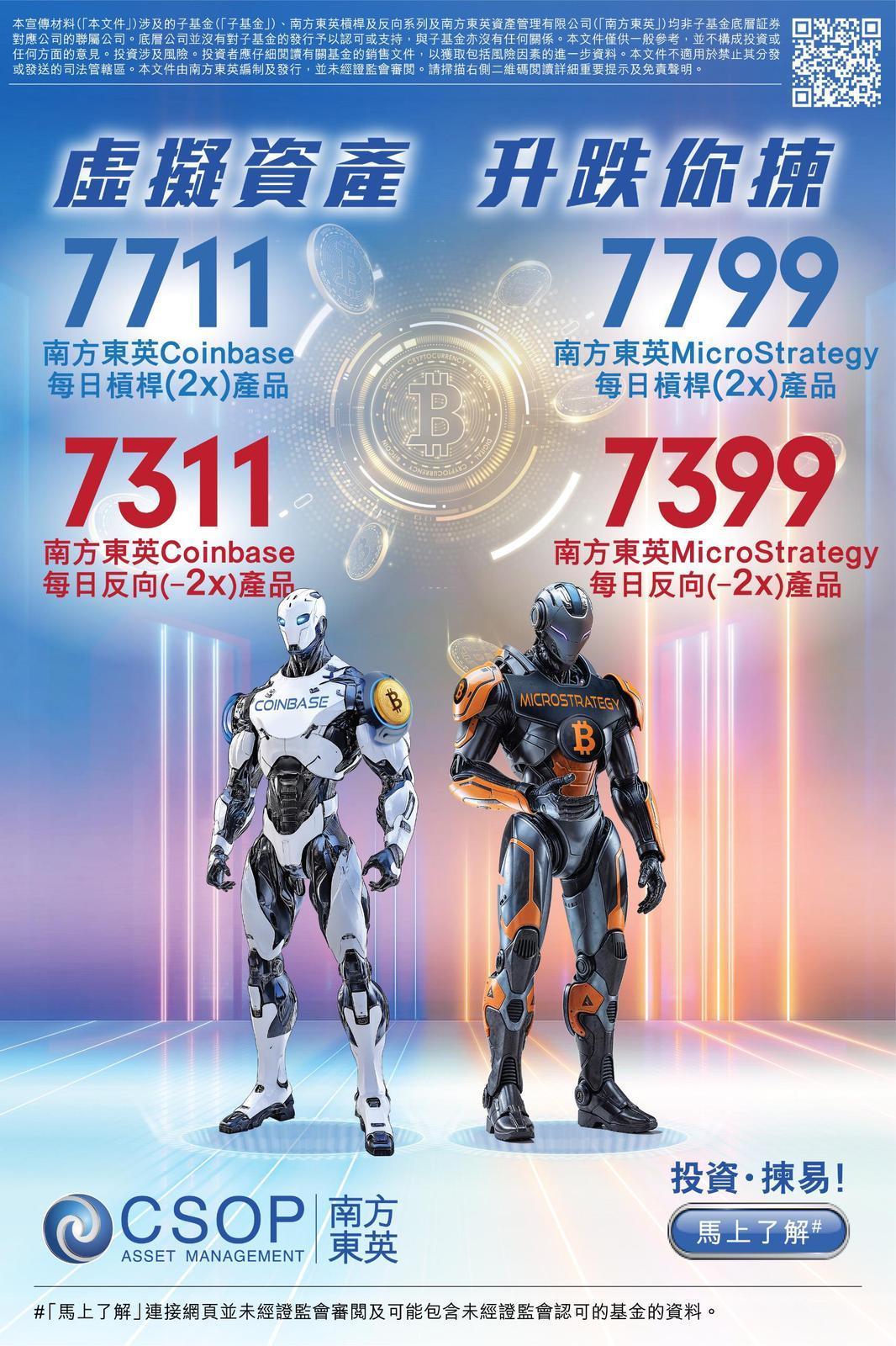 南方東英推美股槓桿反向ETF 涉巴郡英偉達特斯拉