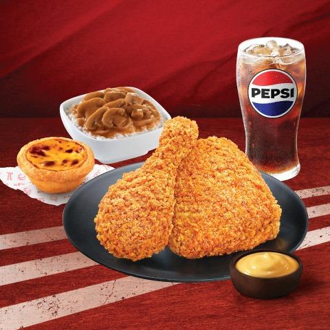 芝芝芝味脆雞滿足套餐 售價 $54起