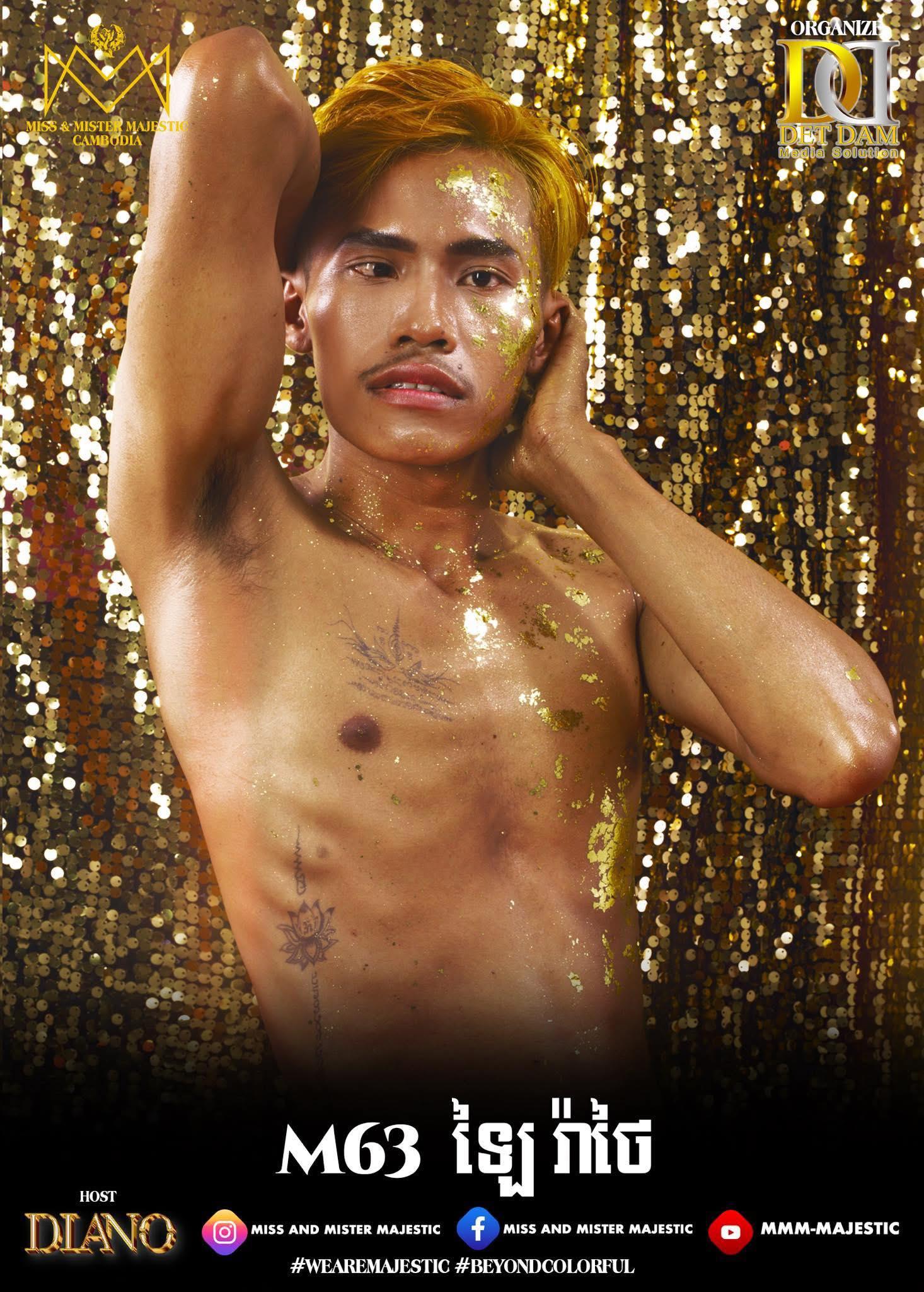 官方日前於社交平台專頁發放柬埔寨先生候選「佳麗」照片。(FB)