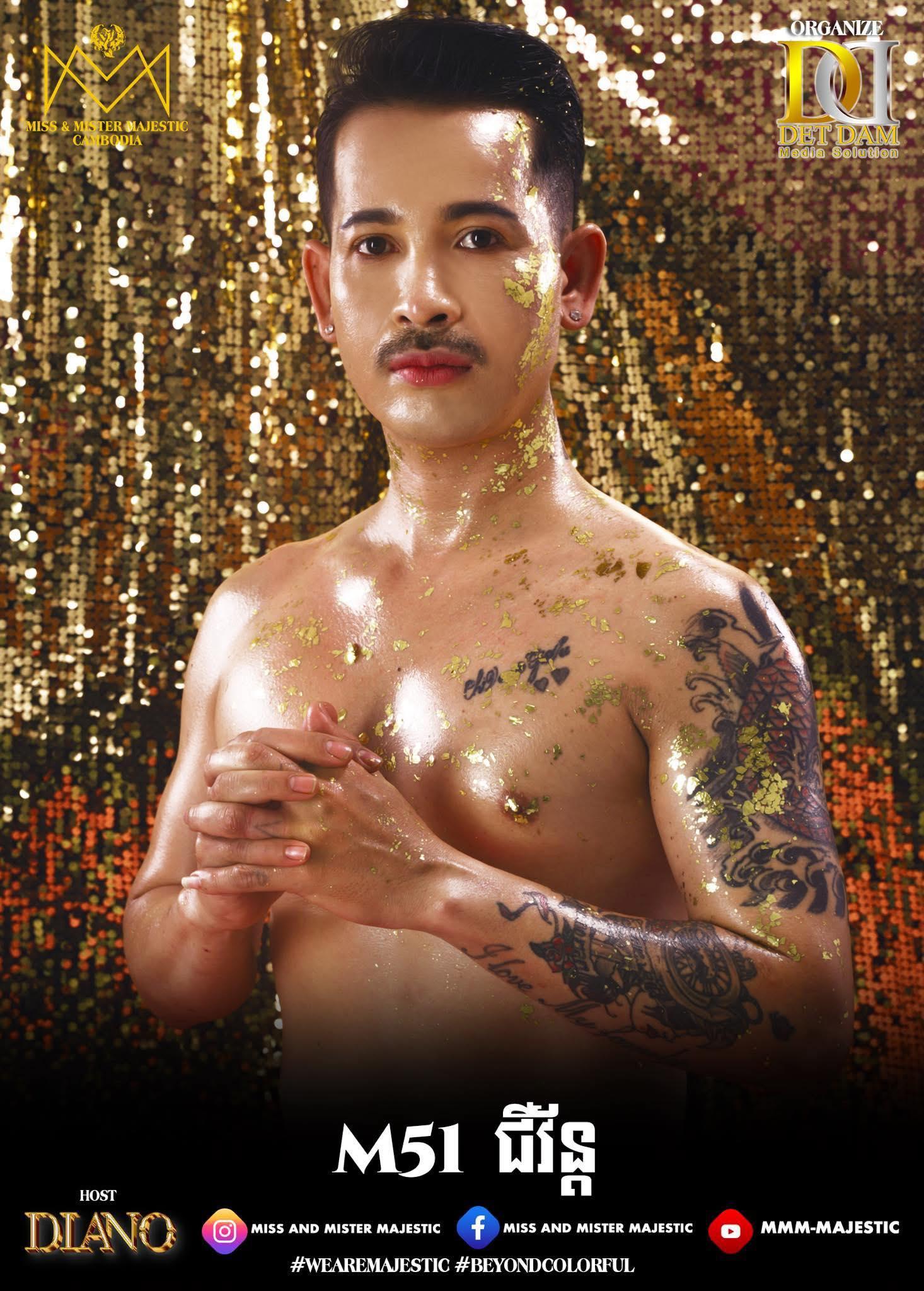 官方日前於社交平台專頁發放柬埔寨先生候選「佳麗」照片。(FB)