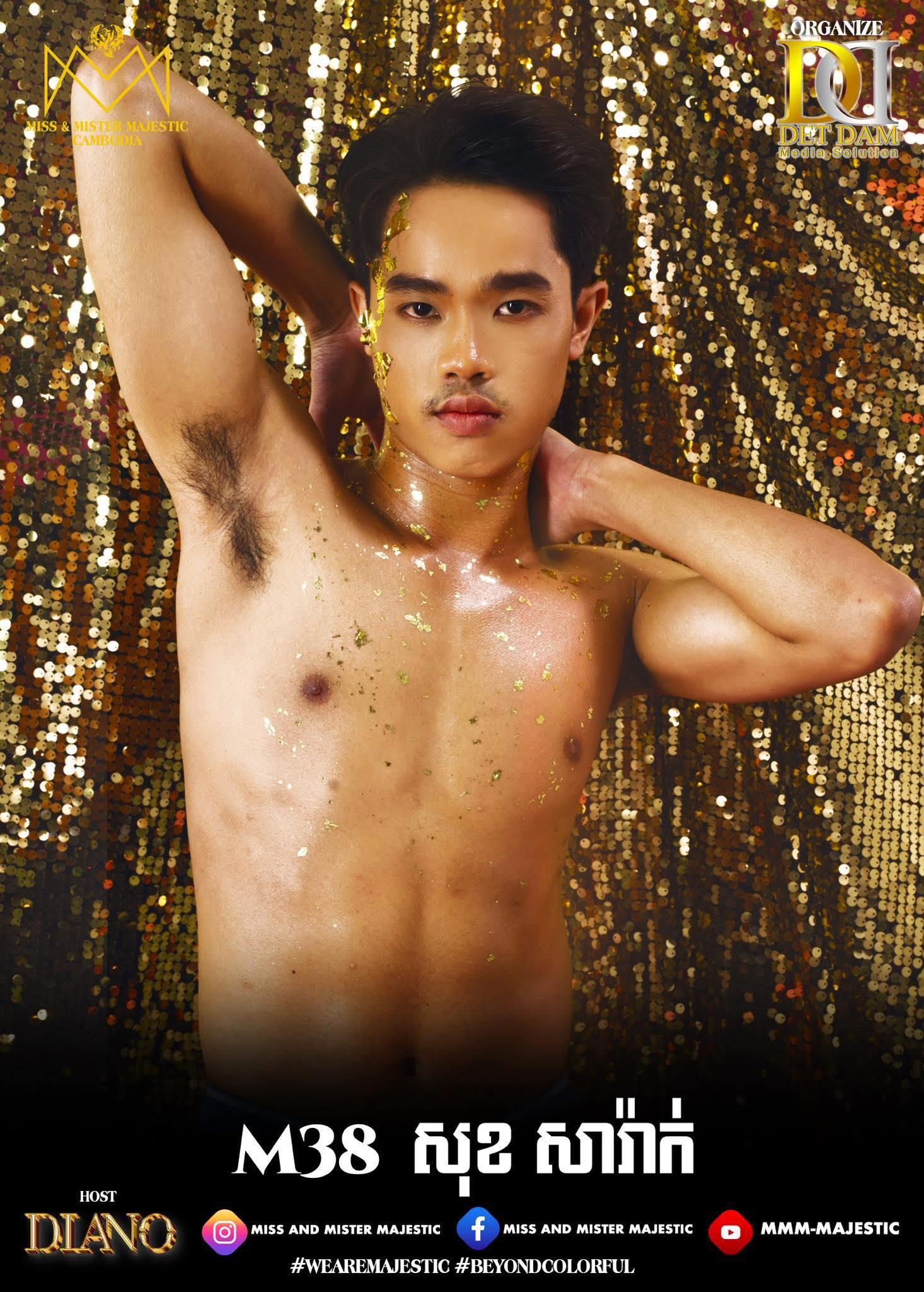 官方日前於社交平台專頁發放柬埔寨先生候選「佳麗」照片。(FB)