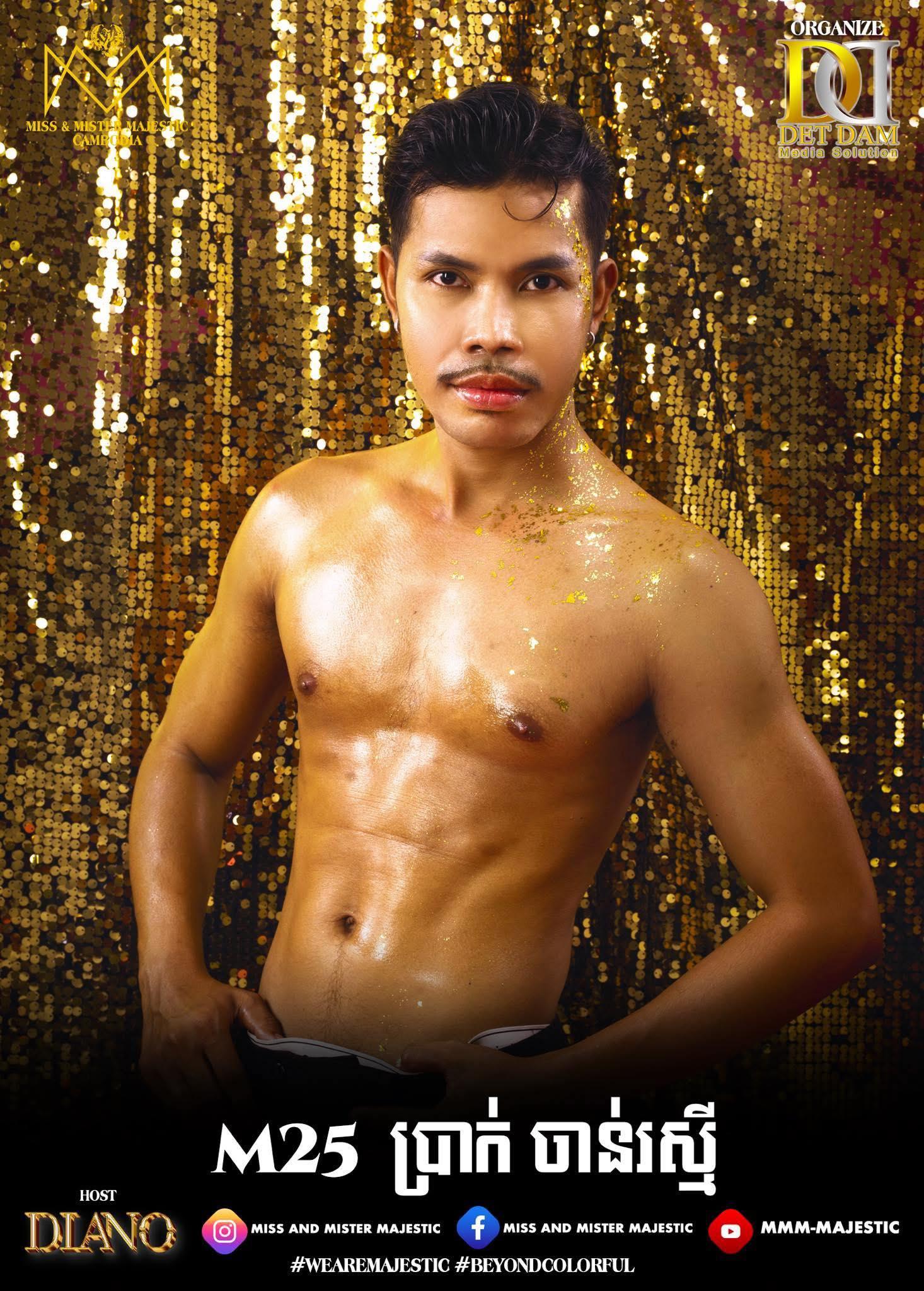 官方日前於社交平台專頁發放柬埔寨先生候選「佳麗」照片。(FB)