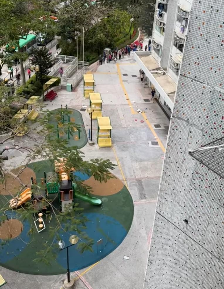 藍田一個住宅單位發生爆炸。(網上圖片)