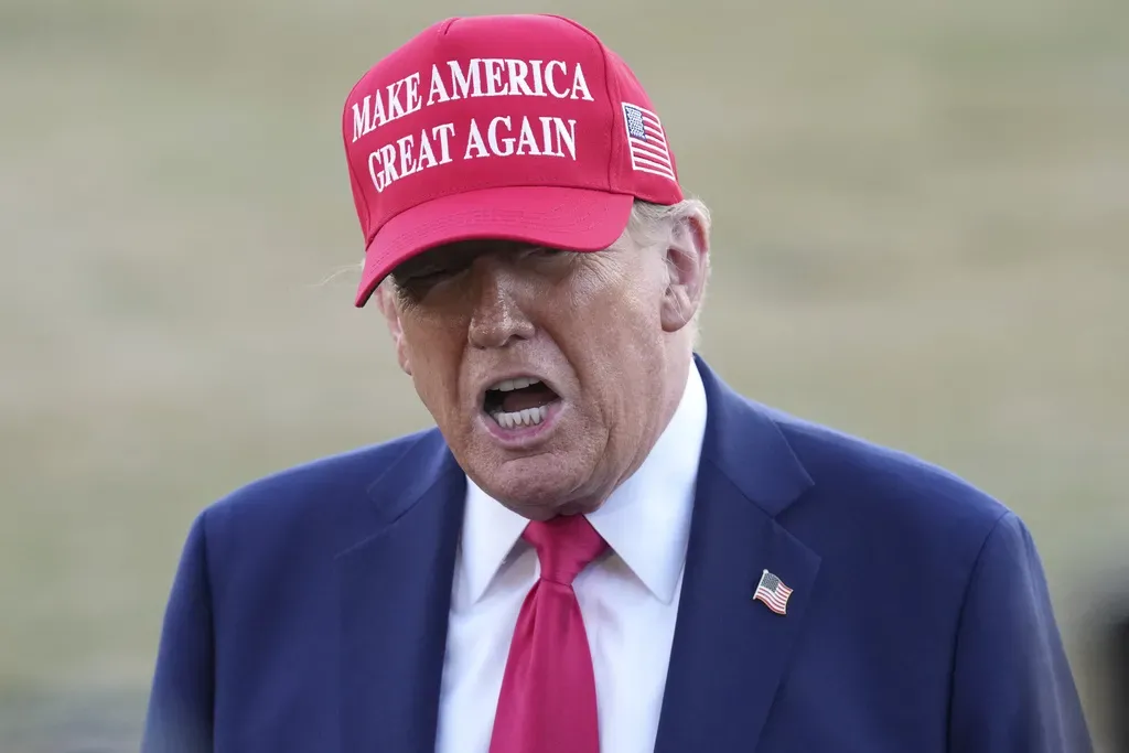 美國總統特朗普的言論引發市場憂慮美國經濟衰退。(AP)