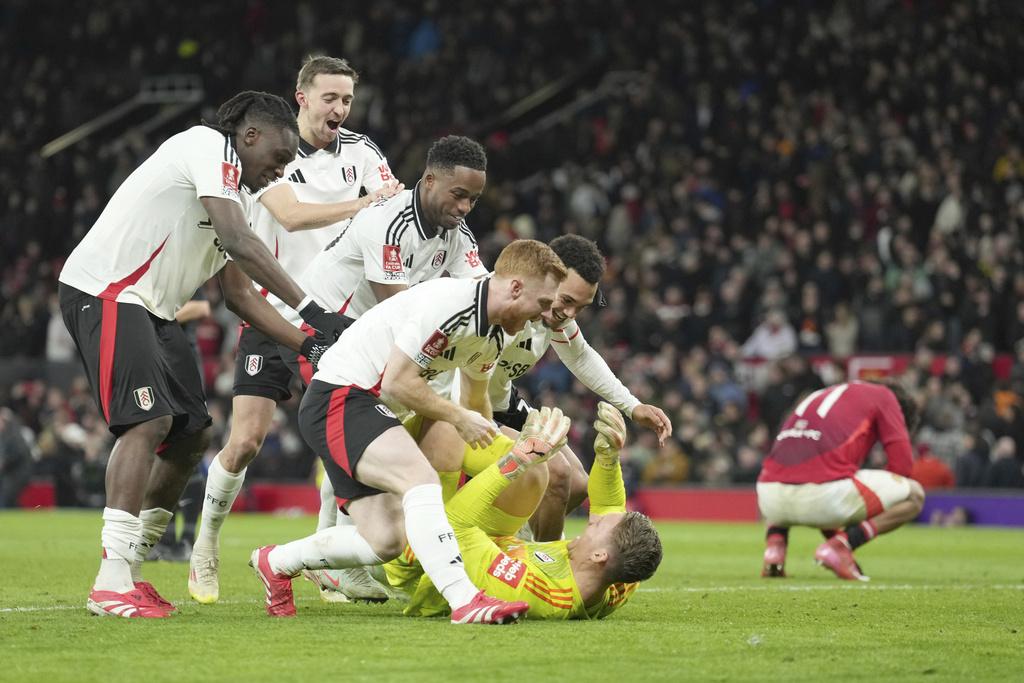 曼聯互射十二碼不敵富咸 英格蘭足總盃第五圈止步。(美聯社)