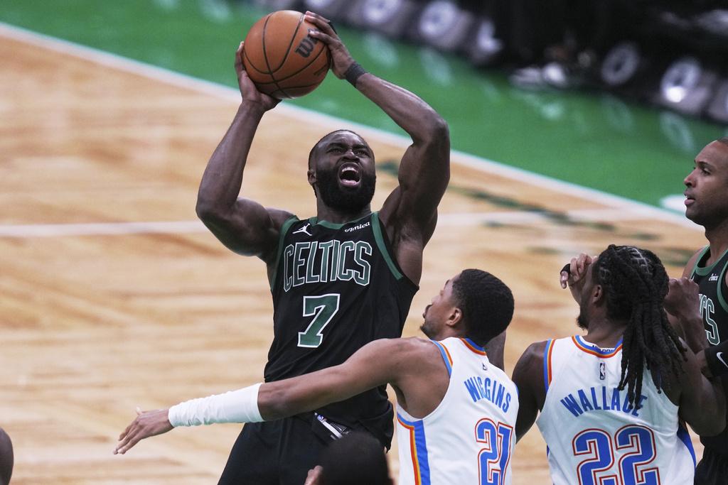 雷霆118:112擊敗塞爾特人。(美聯社)