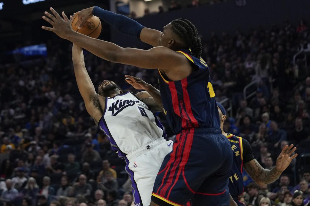 勇士130:104贏帝王。(美聯社)