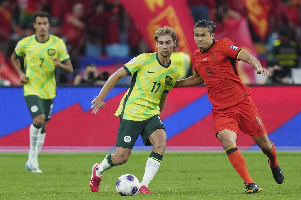 澳洲作客2:0贏中國。(美聯社)