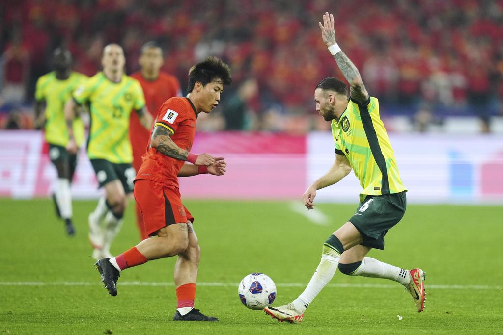 澳洲作客2:0贏中國。(美聯社)