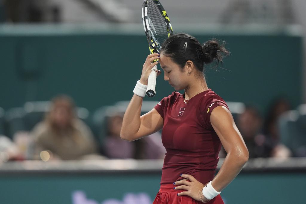 菲律賓的艾拉在邁亞密公開賽四強止步。(美聯社)