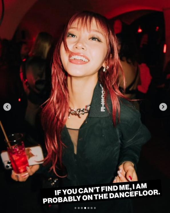 抵步巴黎時裝周的Heyoon,即去clubbing。(圖片來源:@heyoon_jeong)