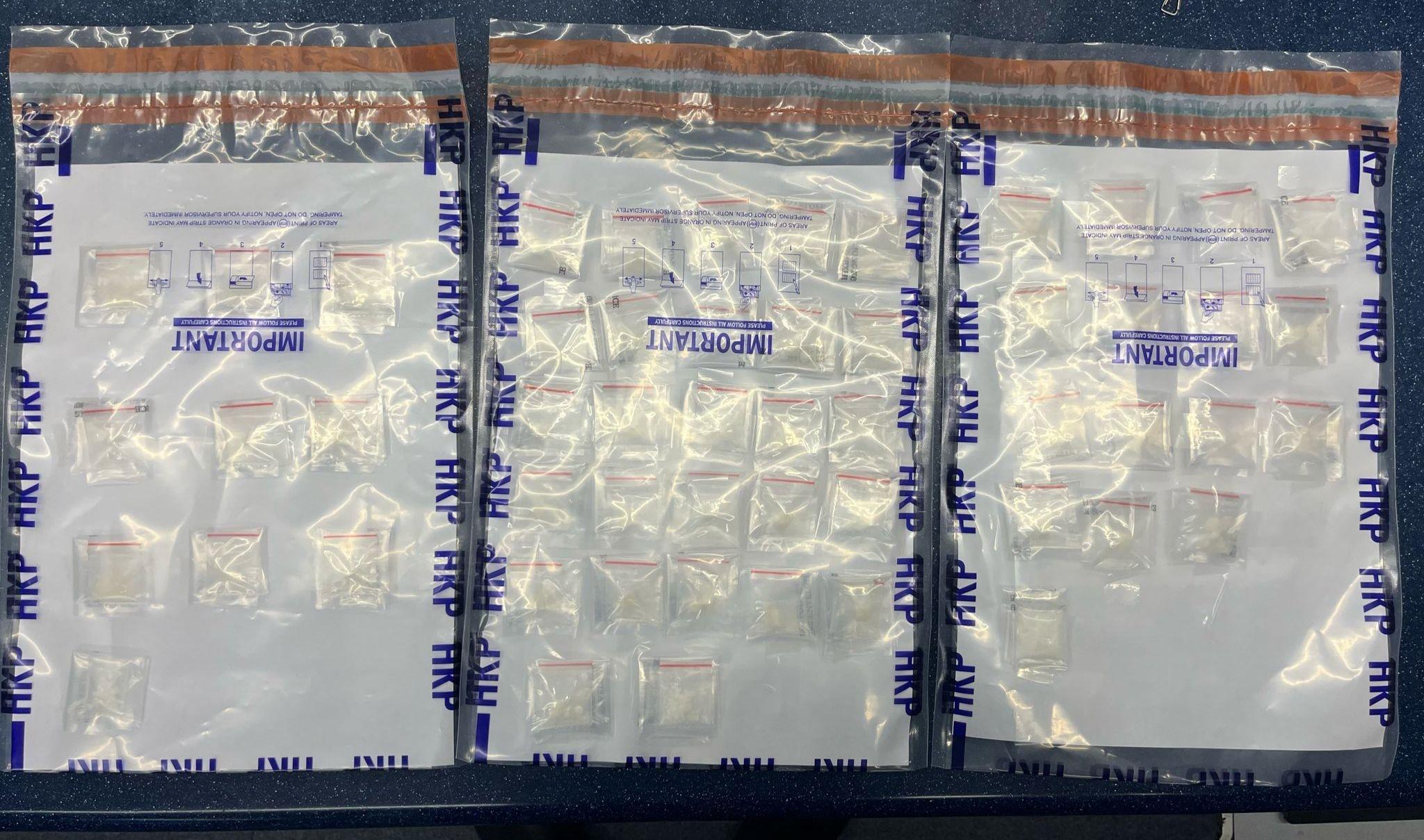 行動中檢獲的證物。(警方圖片)