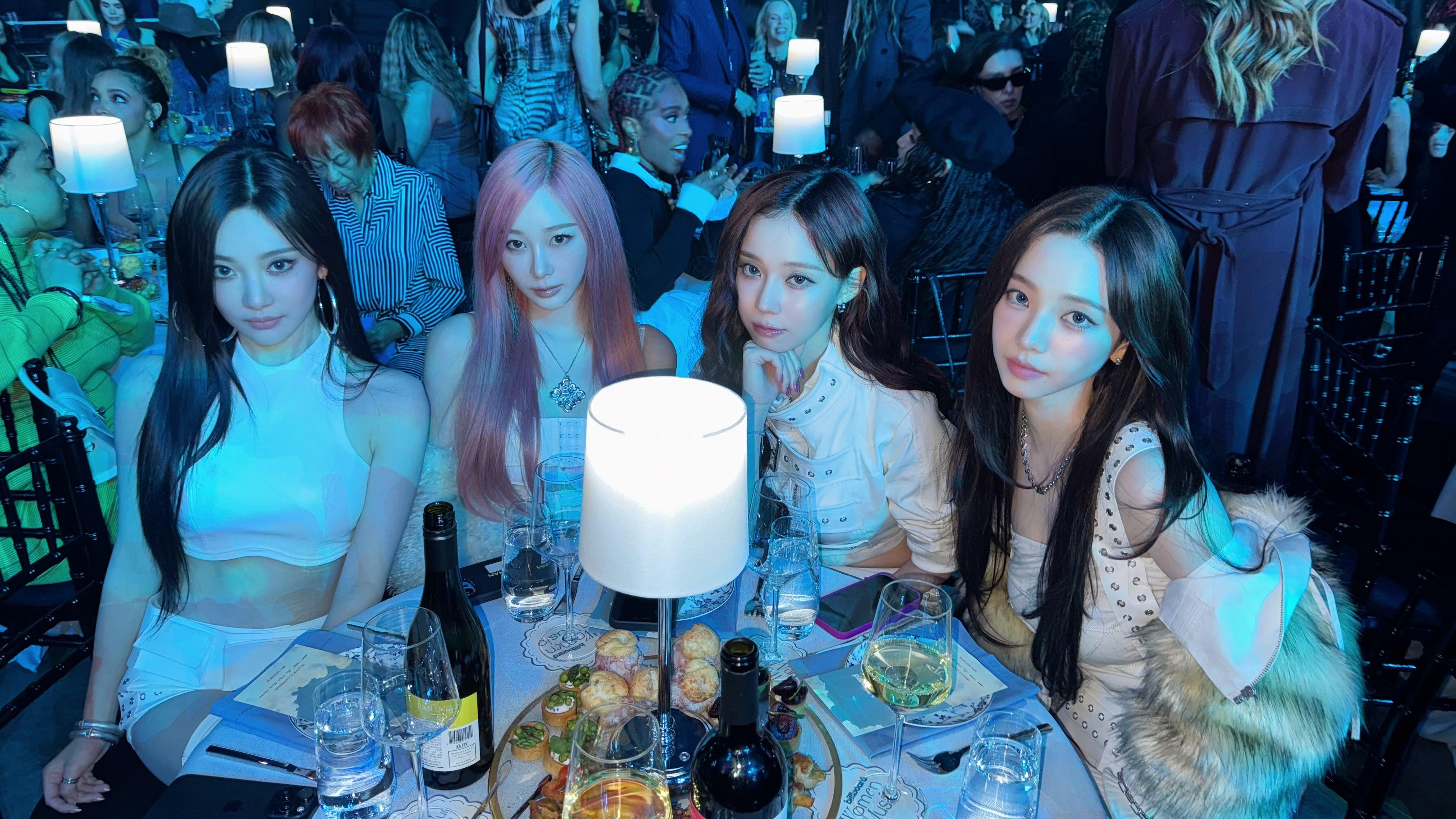 aespa赴美出席Billboard 的頒獎活動。