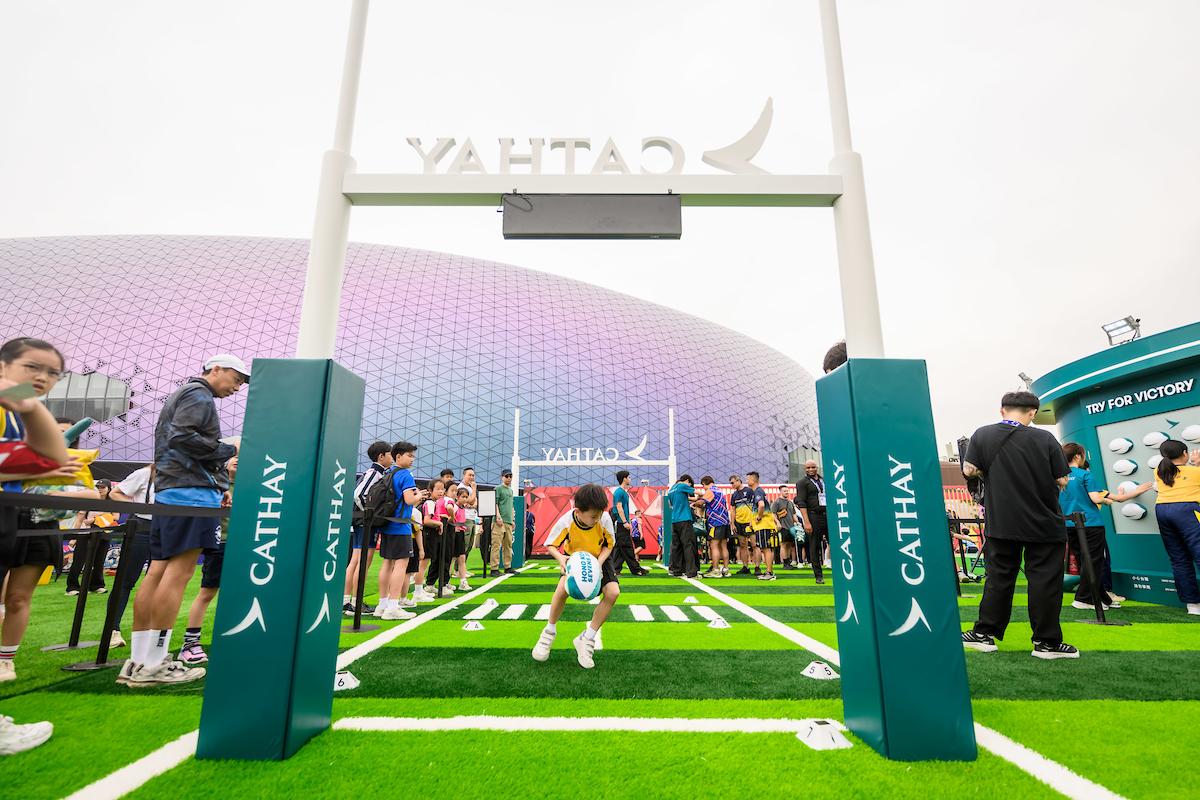 香港國際七人欖球賽首次在啟德主場館舉行。(中國香港欖球總會)